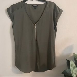 Express Olive Green Shirt